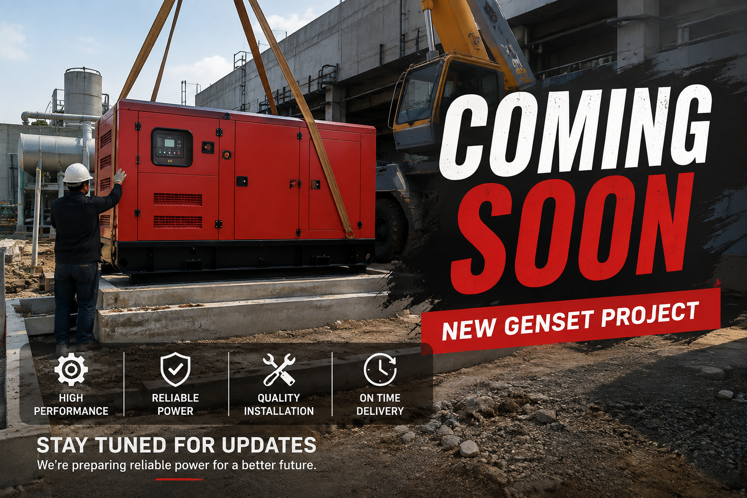 Instalasi Genset Industri PT East Star Power